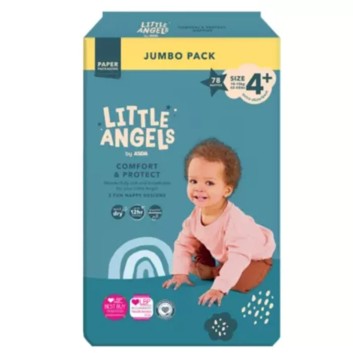 Little Angels Comfort & Protect Size 4+ Nappie Jumbo Pack