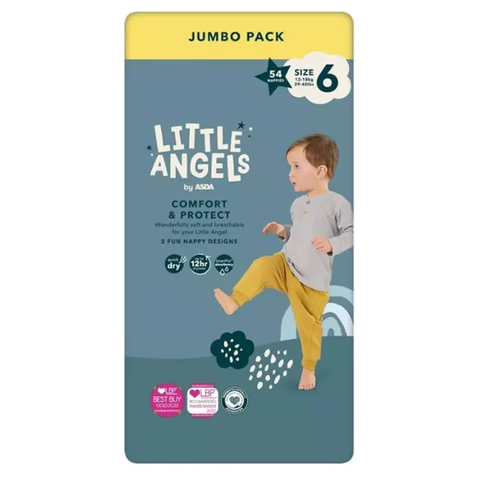 Little Angels Comfort & Protect Size 6 Nappies Jumbo Pack