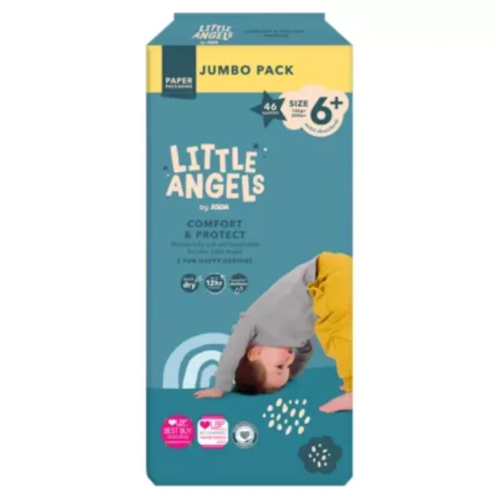 Little Angels Comfort & Protect Size 6+ Nappies Jumbo Pack