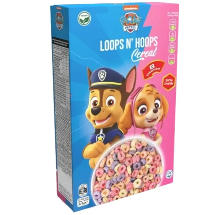 Nickelodeon Paw Patrol Crunchiz Loops N' Hoops Pop 375g