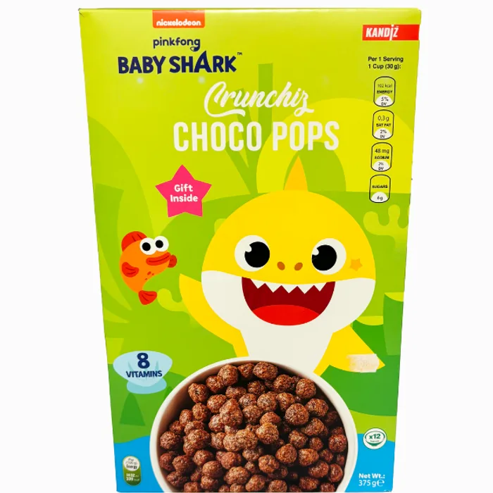 Nickelodeon Pinkfong Baby Shark Crunchiz Choco Pop 375g