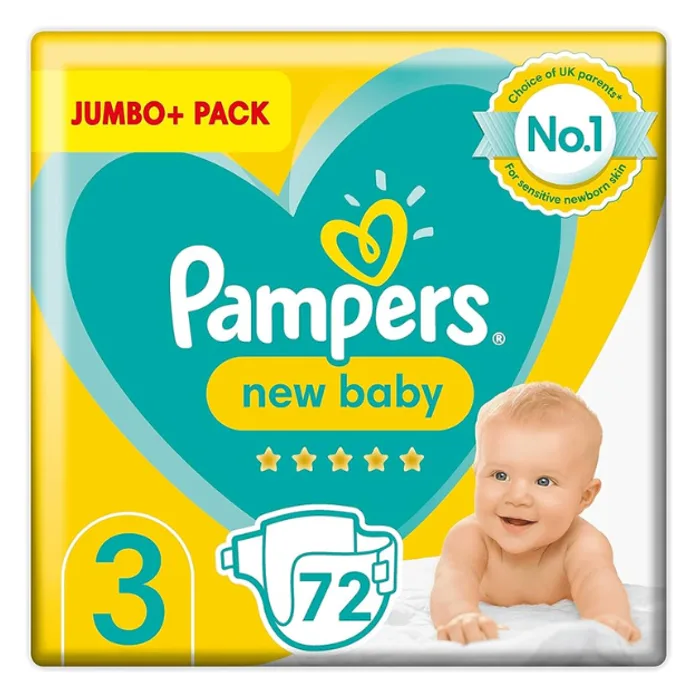 Pampers New Baby Size 3 70pk