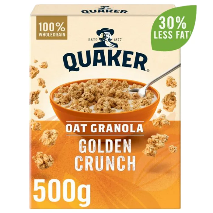 Quaker Oat Golden Crunch Granola 500g
