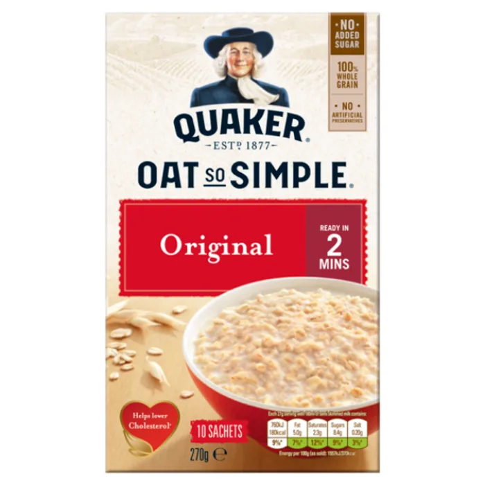 Quaker Oat So Simple Original Porridge 27g
