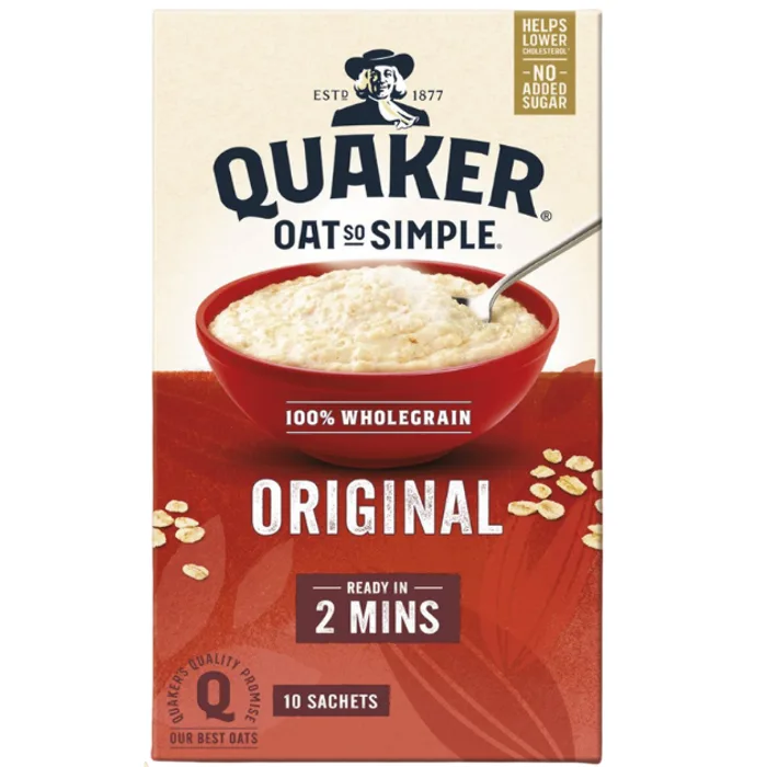 Quaker Oat So Simple Original Porridge Sachets 27g