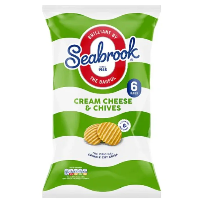 Seabrook Cream Cheese & Chives 6s 25g