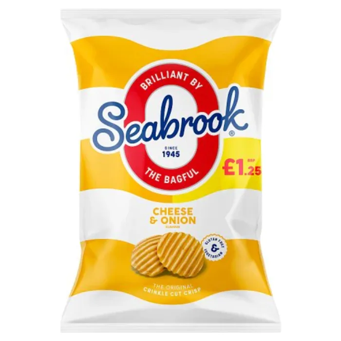 Seabrook Crinkle Cheese & Onion PMP 1.25 84g