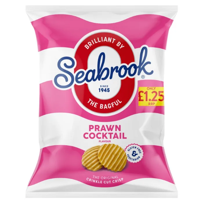 Seabrook Crinkle Prawn Cocktail PMP 1.25 84g