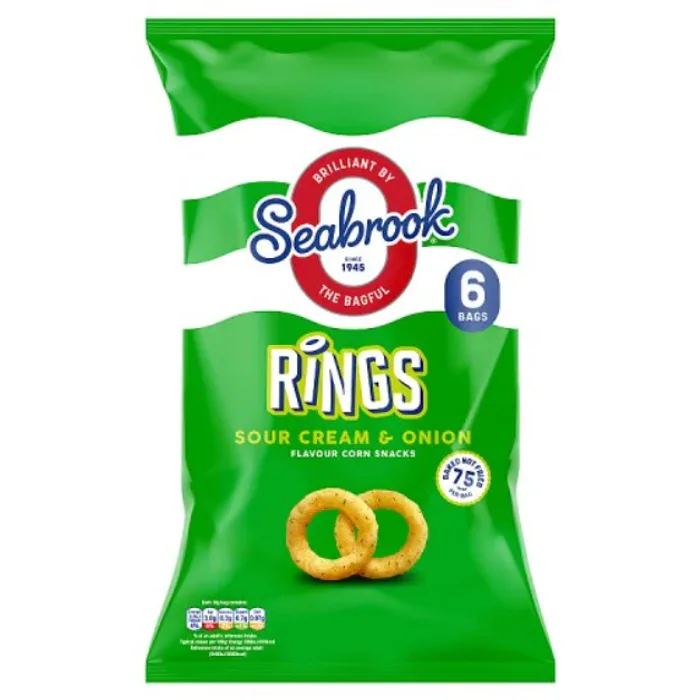 Seabrook Rings Sour Cream & Onion 6s 16g