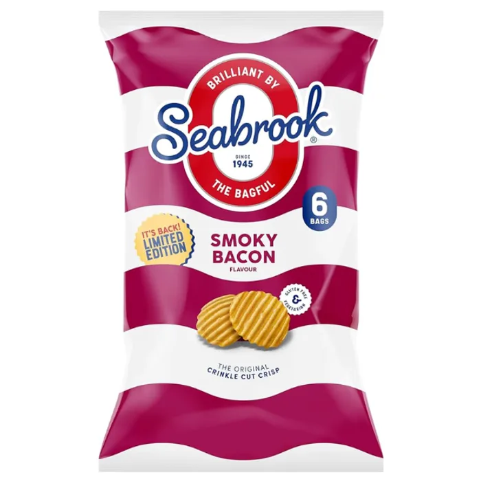 Seabrook Smoky Bacon 6s 25g