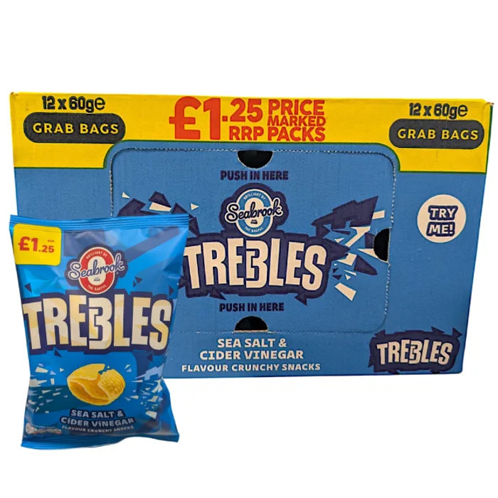 Seabrook Trebles Salt & Cider Vingar PMP 1.25 60g