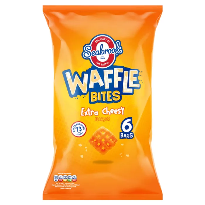 Seabrook Waffle Bites Cheesy 6s 16g