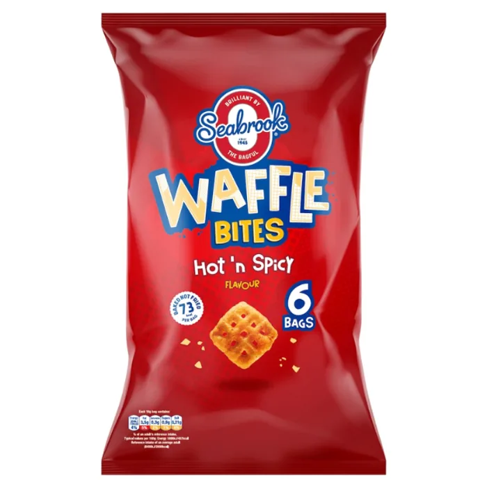 Seabrook Waffle Bites Hot & Spicy 6s 16g