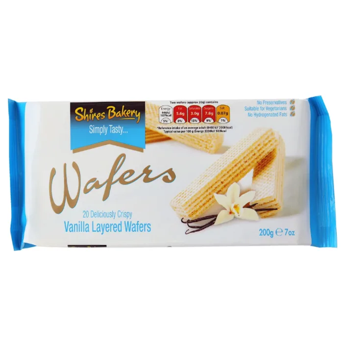 Shires Bakery, Vanilla Wafers 200g