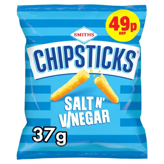 Smiths Chipsticks Salt & Vinegar PMP 49p 37g