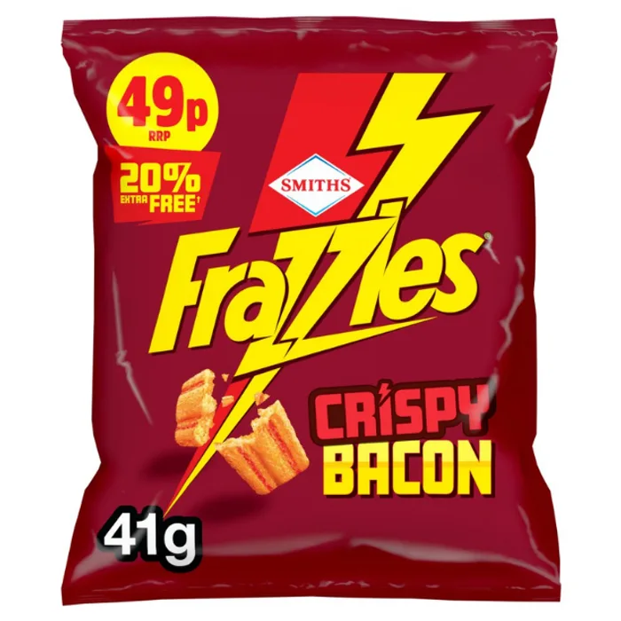 Smiths Frazzles Crispy Bacon PMP 49p 41g