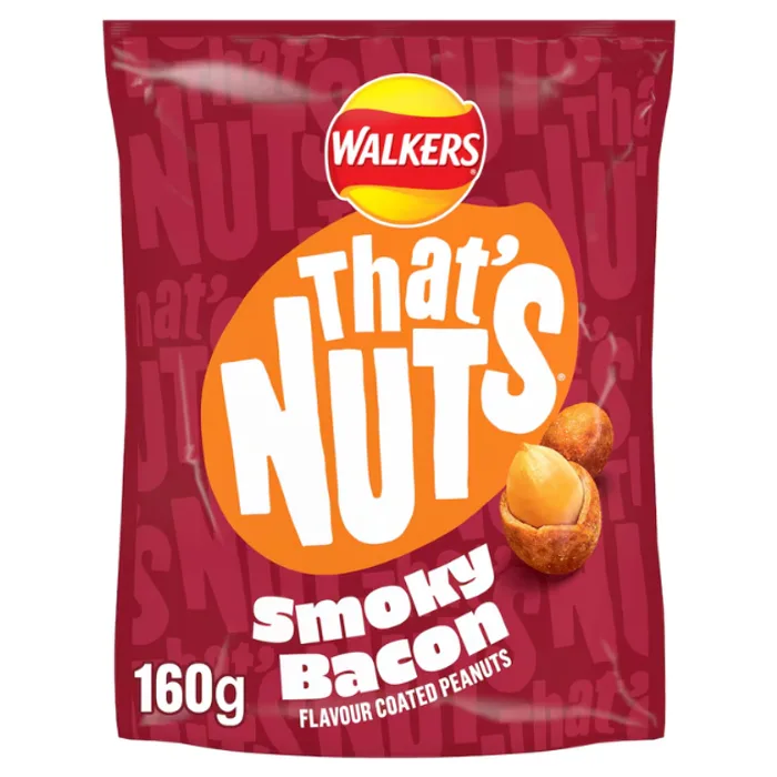 That's Nuts Walkers Smoky Bacon 160g
