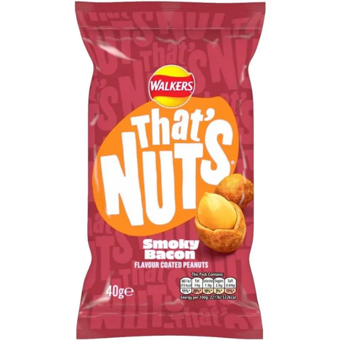 That's Nuts Walkers Smoky Bacon 40g