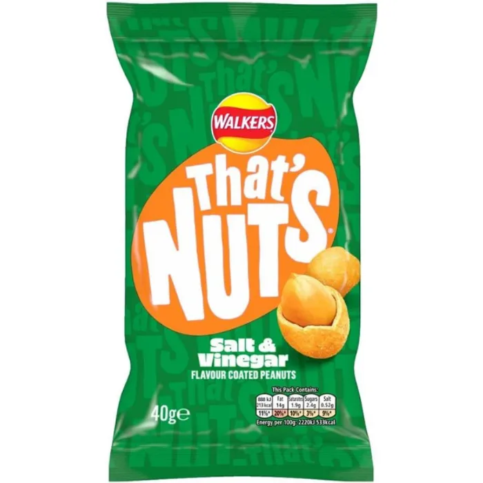 That's Nuts Salt & Vinegar Walkers 40g