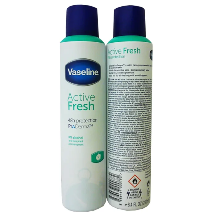 Vaseline Apa 250ml Active Fresh