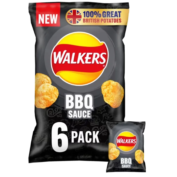 Walkers Bbq 6pk