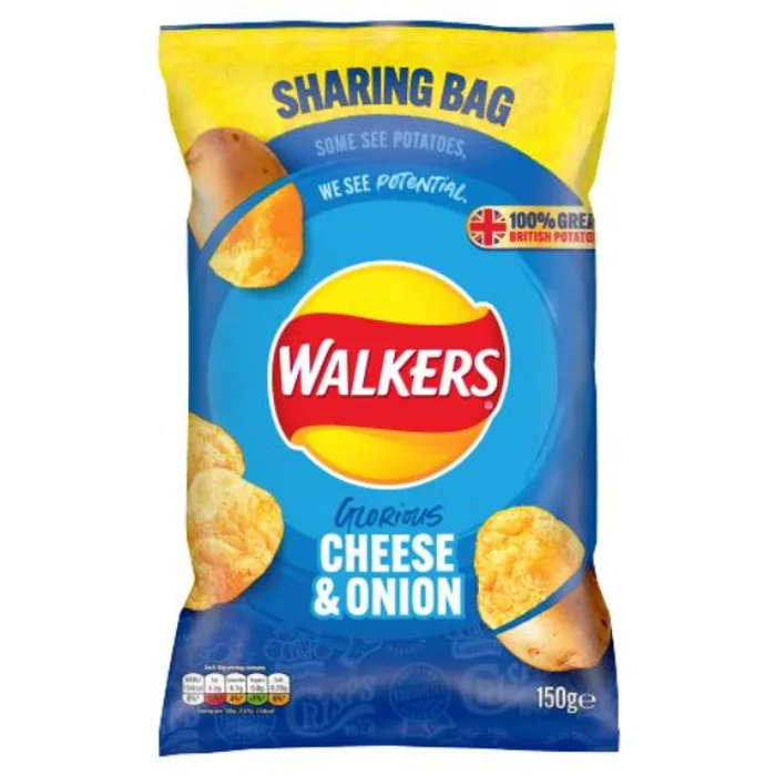 Walkers Cheese & Onion 150g