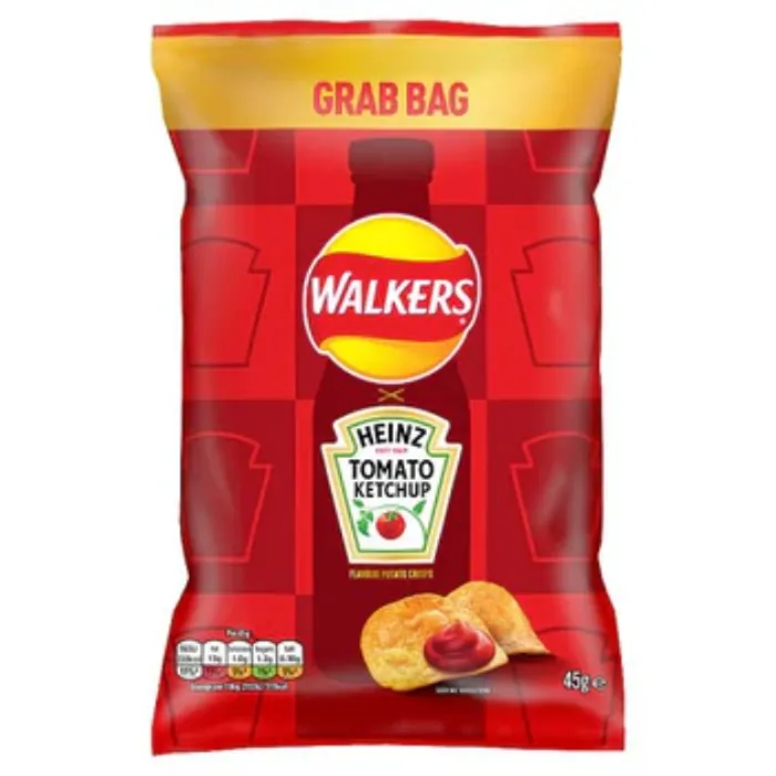 Walkers Heinz Tomato Ketchup Grab Bag 45g