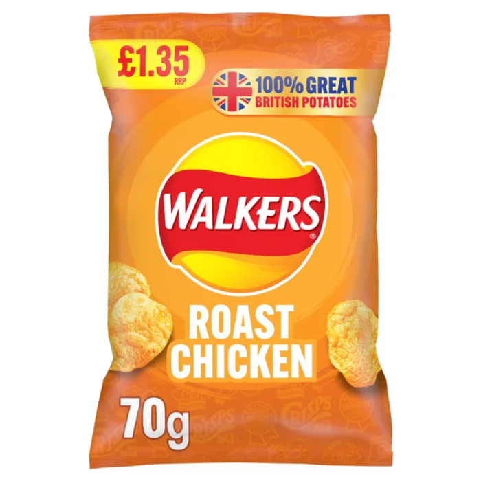 Walkers Masala Chicken Sharing Crisps PMP 1.35 70g
