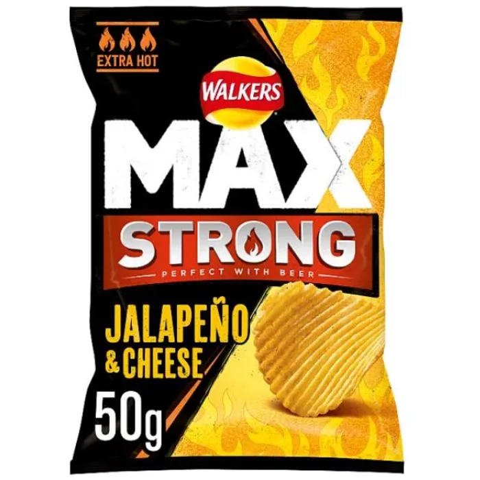Walkers Max Strong Jalapeno & Cheese 50g
