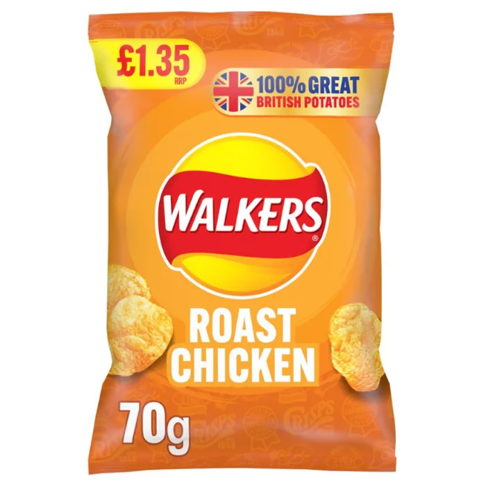 Walkers Roast Chicken Sharing Crisps PMP 1.35 70g