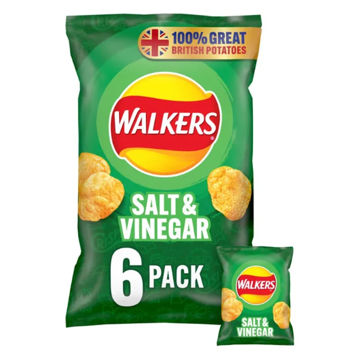 Walkers Salt & Vinegar 6pk