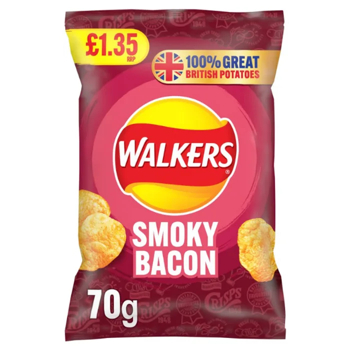 Walkers Smoky Bacon Sharing Crisps PMP 1.35 70g