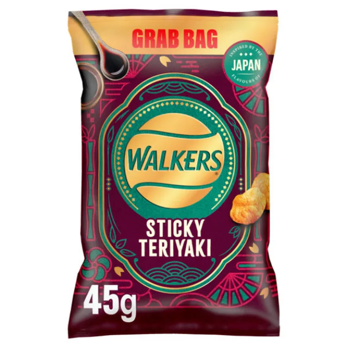 Walkers Sticky Teriyaki Grab Bag 45g